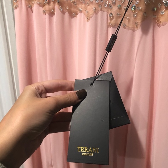 Terani Couture Pink Crystal illusion Dress-BNWT - Picture 6 of 10